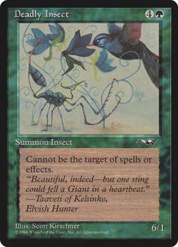 Deadly Insect (Bird) x (4) Alliances MTG EX/NM C86a 4RCards - Image 1