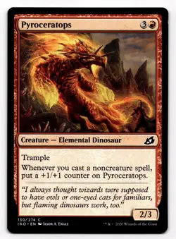 MTG Pyroceratops 130/274 IKO Ikoria: Lair of Behemoths Common - Image 1