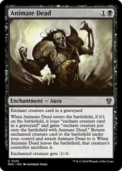 MTG English Animate Dead NM Normal Commander: Murders at Karlov Manor - Image 1