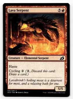 MTG Lava Serpent 124/274 IKO Ikoria: Lair of Behemoths Common - Image 1