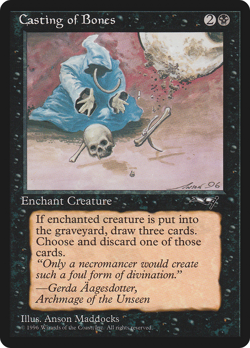 Casting of Bones (Hooded Figure) x (4) Alliances MTG EX/NM C44b 4RCards - Image 1