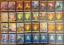 MTG Full Art FOIL LANDS MASSIVE LOT (33) Phyrexia MH3 Foundations Duskmourne - Image 1