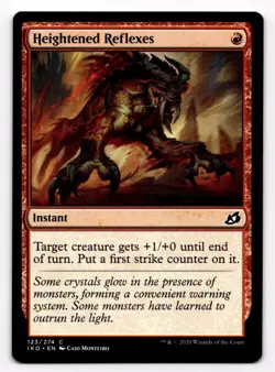 MTG Heightened Reflexes 123/274 IKO Ikoria: Lair of Behemoths Common - Image 1
