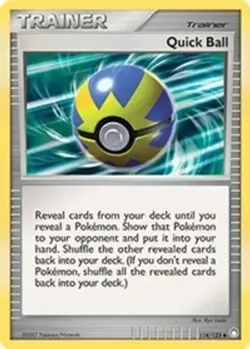 Quick Ball (#114/123) - Reverse Holofoil DP - Mysterious Treasures MP Pokemon - Image 1