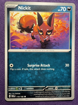 Nickit 119/182 - Paradox Rift - Regular - Common - Pokemon (NM/LP) - Image 1