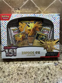 Pokemon TCG Scarlet & Violet 151 Zapdos EX Collection Box Sealed NEW - Image 1