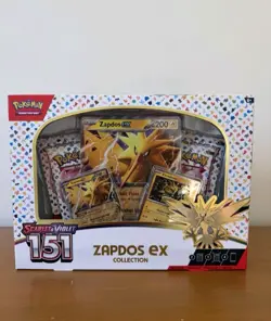 Pokemon TCG Scarlet & Violet 151 Zapdos EX Collection Box Sealed NEW - Image 2