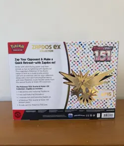 Pokemon TCG Scarlet & Violet 151 Zapdos EX Collection Box Sealed NEW - Image 3