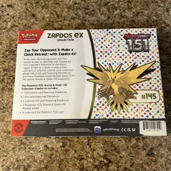 Pokemon TCG Scarlet & Violet 151 Zapdos EX Collection Box Sealed NEW - Image 2