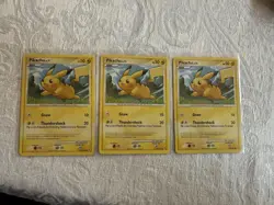 Pikachu Pokemon Cards 120/147 (Set Of 3) All Near Mint Condition. - Image 1
