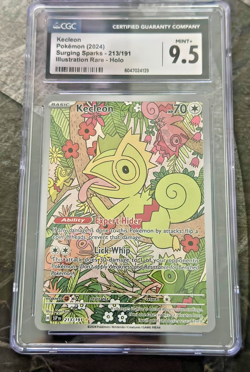 2024 Pokemon Scarlet & Violet Surging Sparks Kecleon #213/191 CGC 9.5 Mint+ - Image 1