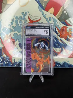 Pokemon Charizard VS Lugia Purple Meiji Japanese Promo #15 CGC 10 Gem Mint - Image 1