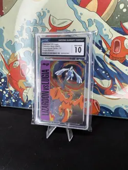 Pokemon Charizard VS Lugia Purple Meiji Japanese Promo #15 CGC 10 Gem Mint - Image 2