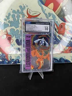 Pokemon Charizard VS Lugia Purple Meiji Japanese Promo #15 CGC 10 Gem Mint - Image 3