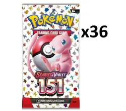 Pokemon TCG Scarlet & Violet 151 Lot of 36 Sealed Booster Packs of Pokemon Cards - Image 1
