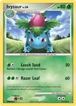Ivysaur (#51/132) - Reverse Holofoil DP - Secret Wonders LP Pokemon - Image 1