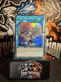 JUSH-EN008 Ketu Dracotail : Super Rare 1st Edition Mint YuGiOh Card - Image 1