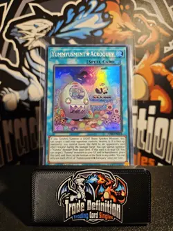 JUSH-EN024 Yummyusement☆Acroquey Super Rare YuGiOh - Image 1