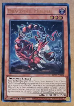 Yugioh Dracotail Mululu JUSH-EN005 Ultra Rare 1st Ed NM - Image 1