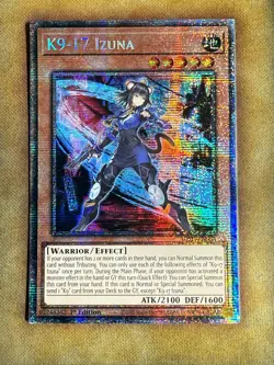 Yugioh K9-17 Izuna JUSH-EN031 Starlight Rare 1st Ed NM - Image 1