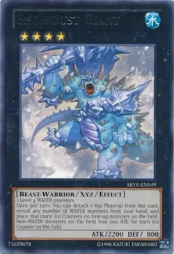 YUGIOH Snowdust Giant ABYR-EN049 Rare Near-Mint NM - Image 1