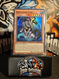 JUSH-EN003 Dracotail Pan : Super Rare 1st Edition Mint YuGiOh Card - Image 1