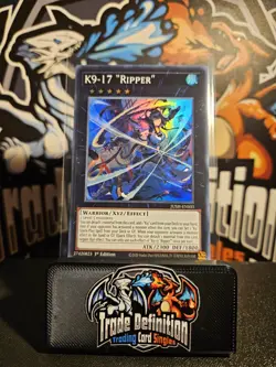 JUSH-EN035 K9-17 Ripper : Super Rare 1st Edition Mint YuGiOh Card - Image 1