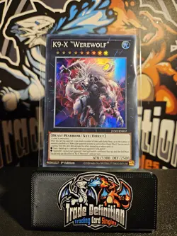 JUSH-EN037 K9-X Werewolf : Super Rare 1st Edition Mint YuGiOh Card - Image 1