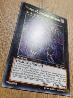 Number 80: Rhapsody In Berserk | PRIO-EN045 | Rare | 1st Edition | YuGiOh | VLP - Image 4