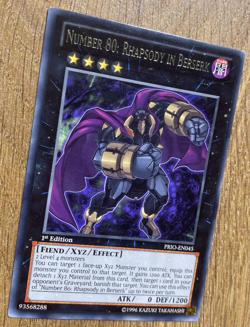Number 80: Rhapsody In Berserk | PRIO-EN045 | Rare | 1st Edition | YuGiOh | VLP - Image 5