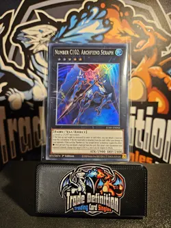 JUSH-EN056 Number C102: Archfiend Seraph : Super Rare 1st Edition Mint YuGiOh - Image 1