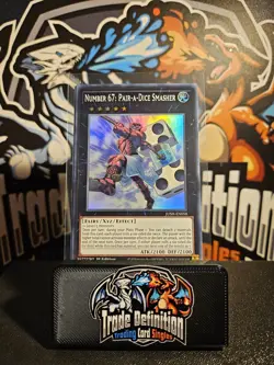 JUSH-EN058 Number 67: Pair-a-Dice Smasher : Super Rare 1st Edition Mint YuGiOh - Image 1