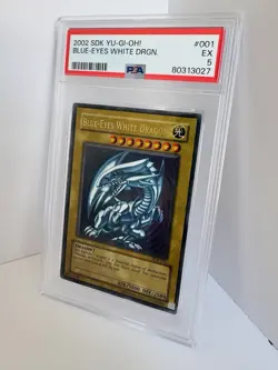 2002 Blue-Eyes White Dragon SDK-001 Yu-Gi-Oh! English PSA 5 - Image 1