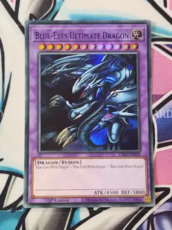 YUGIOH BLUE-EYES ULTIMATE DRAGON BLUE ULTRA RARE LDS2-EN018 1ST EDITION - Image 1
