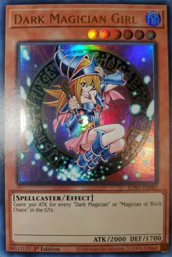 Yugioh Dark Magician Girl UR 1st Ed. LDS3-EN082 Near Mint - Image 1