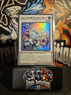 JUSH-EN021 Lollipo☆Yummy Way Super Rare 1st Ed YuGiOh - Image 1