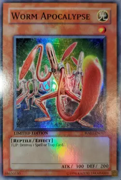 Yugioh 2009 Worm Apocalypse SR Limited Ed. HA01-EN017 Near Mint - Image 1