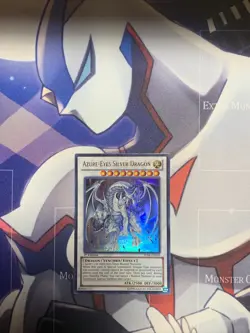 Yugioh Azure-Eyes Silver Dragon SDBE-EN040 Ultra Rare LP - Image 1