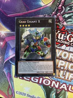 (YBL) Yugioh Gear Gigant X REDU-EN046 Secret Rare 1st Ed VLP - Image 1