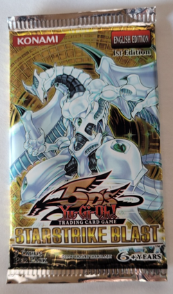 Yugioh Starstrike Blast 5D's 1st Edition Sealed Booster Pack - Image 1