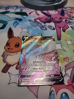 Reshiram V 172/195 Full Art Ultra Rare Holo Silver Tempest Pokemon TCG NM - Image 2