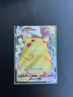 Pokemon Pikachu VMAX Card - G-Max Volt Tackle Holo Rare - Image 1