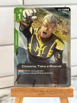 Citizens, Take a Stand! - Gundam Card Game #GD01-105 - GD01 - NM Single - Image 1