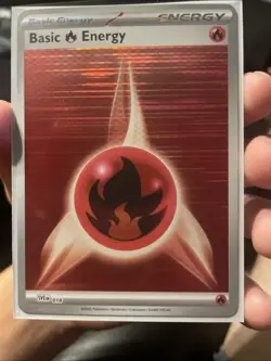 Pokemon TCG - Fire Energy - 018 (Horizontal Holo) - Black Bolt & White Flare - Image 1