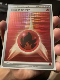 Pokemon TCG - Fire Energy - 018 (Horizontal Holo) - Black Bolt & White Flare - Image 2