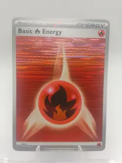 Pokemon TCG - Fire Energy - 018 (Horizontal Holo) - Black Bolt & White Flare - Image 1