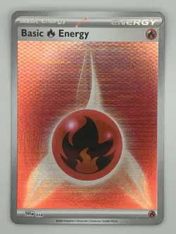 Pokemon TCG - Fire Energy - 018 (Horizontal Holo) - Black Bolt & White Flare - Image 1