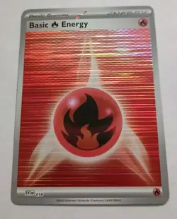Pokemon TCG - Fire Energy - 018 (Horizontal Holo) - Black Bolt & White Flare - Image 1
