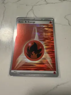 Pokemon TCG - Fire Energy - 018 (Horizontal Holo) - Black Bolt & White Flare - Image 1