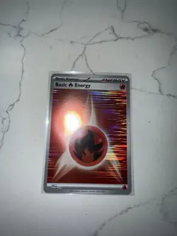 Pokemon TCG - Fire Energy - 018 (Horizontal Holo) - Black Bolt & White Flare - Image 2